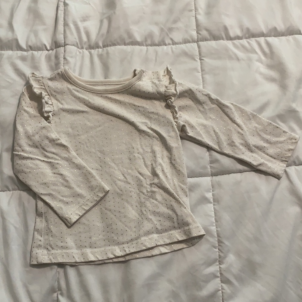 Cat and Jack ruffled shoulder top